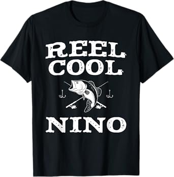 Reel Cool Nino Fishing Fisherman Funny Grandpa T-Shirt