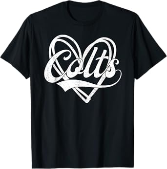Colts Heart Name Vintage Retro Men Women Kids Girls T-Shirt