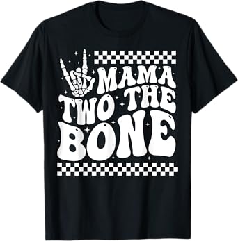 Funny 2nd Birthday Boy Mama Of The Bad Two The Bone Family T-Shirt