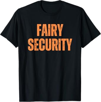 Orange Halloween Fairy Security T-Shirt