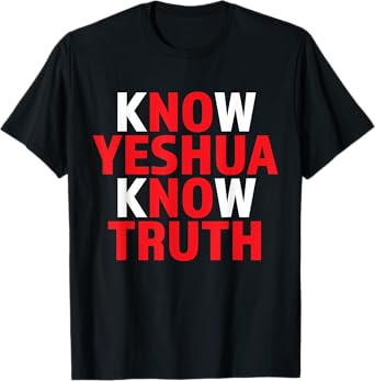 Yeshua Shirt Christian Faith Hebrew Name for Jesus Religious T-Shirt