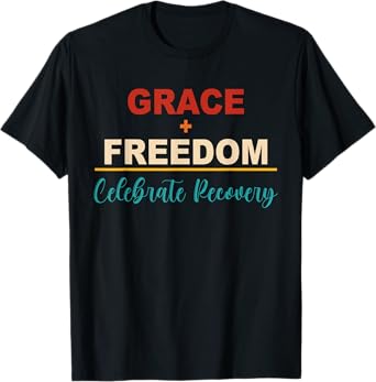Grace+Freedom Celebrate Recovery Peace Love Apparel T-Shirt