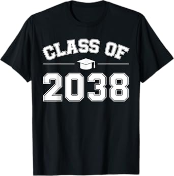 Class of 2038 Grow With Me First Day of School Graduation T-Shirt