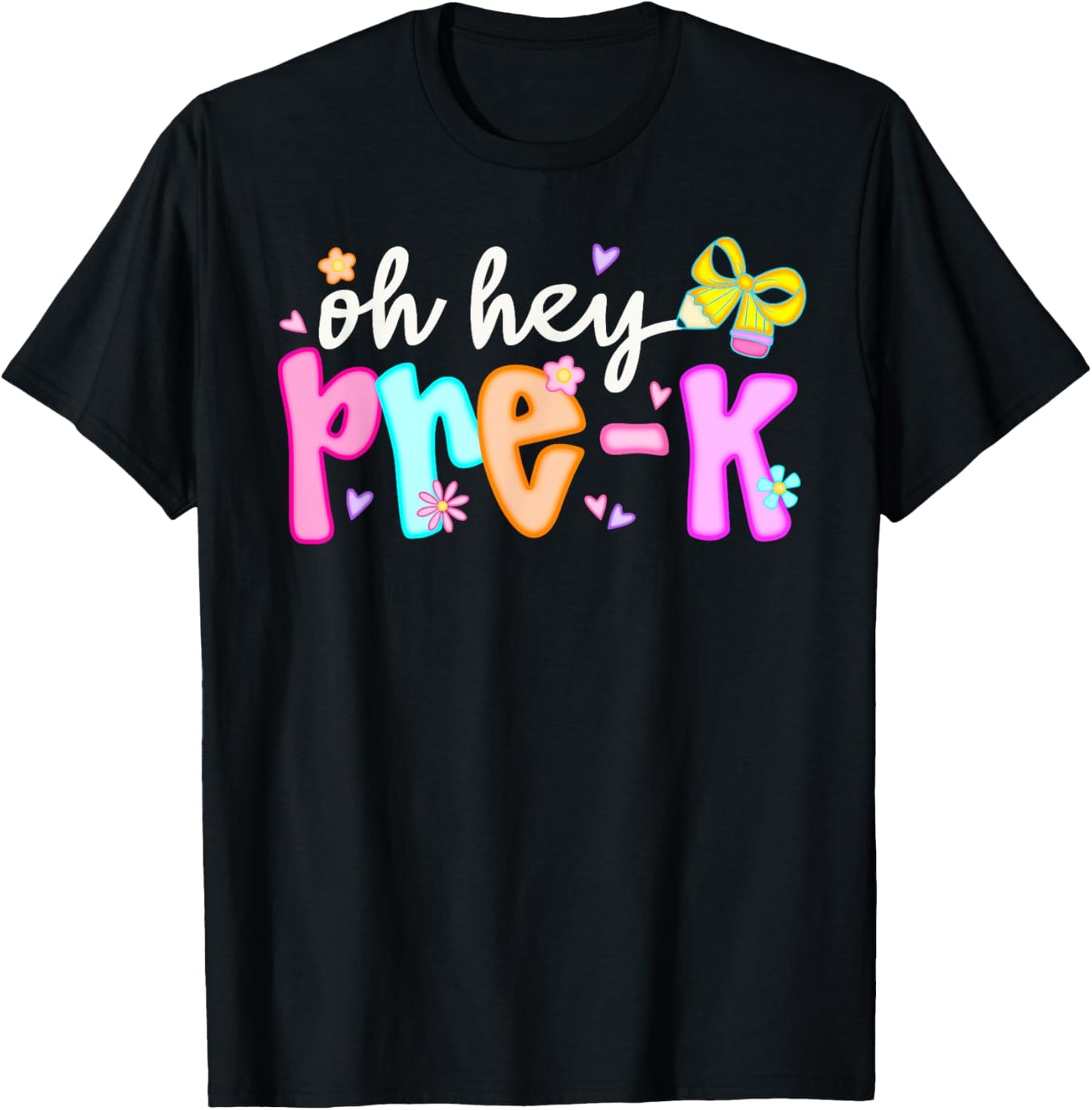 Oh Hey Pre K Preschool Back To School First Day Of School Kids Tee by TeeBrew
