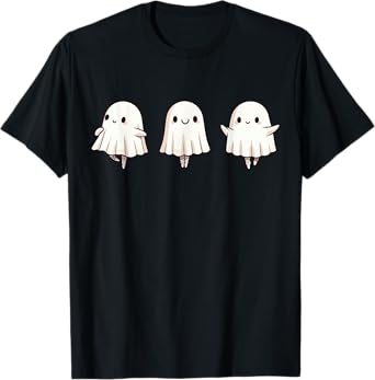 Halloween Ballet Ghost Ballet Dancer Spooky Dance Teacher T-Shirt