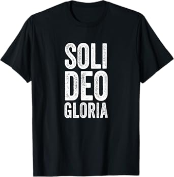 Christian Shirt Reformed Theology Soli Deo Gloria Jesus T-Shirt