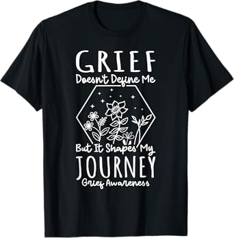 National Grief Awareness Day Unisex-Adults & Kids Classic Fit Black Grief Awareness T-Shirt