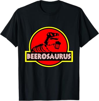 Funny BeeroSaurus Dinosaur Beer Drinker Lover Gift Men Women T-Shirt