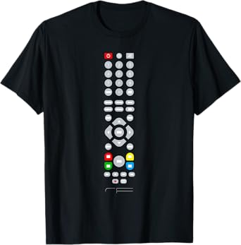 Easy Halloween Costume - TV Remote Control T-Shirt