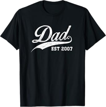 Dad Established 2007 Father's Day T-Shirt