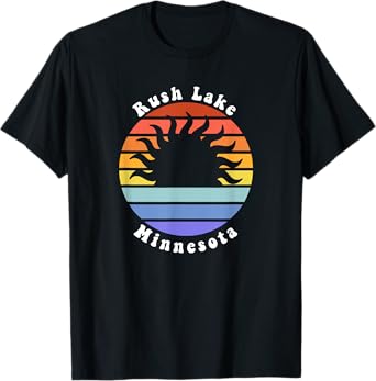 Rush Lake Minnesota MN Sunset Souvenir Vacation T-Shirt