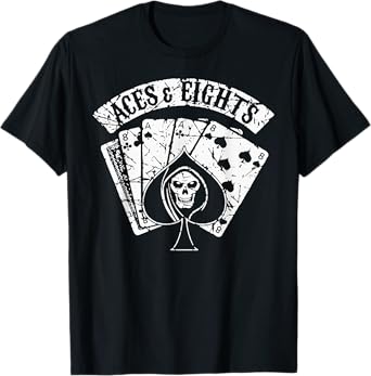 Vintage Quote Aces And Eights Funny Card Retro Playing T-Shirt
