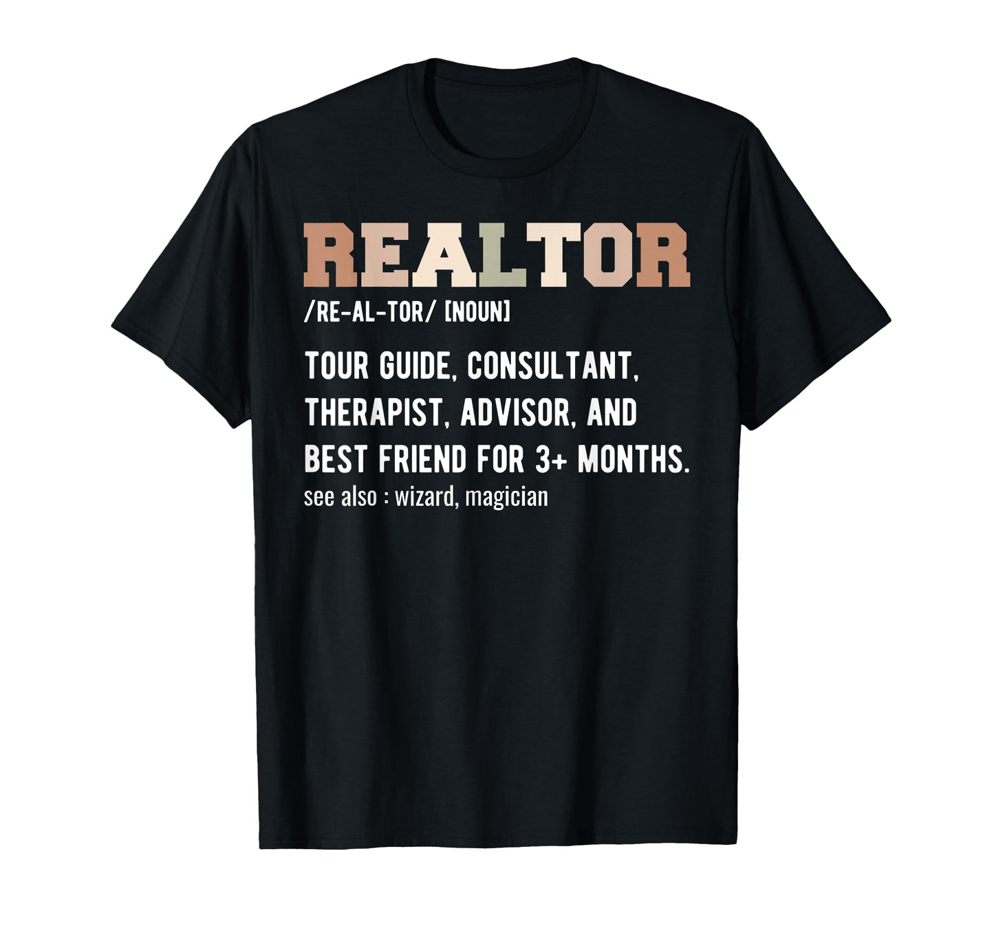 Funny Real Estate Agent Tees Realtor Definition - Realtor T-Shirt