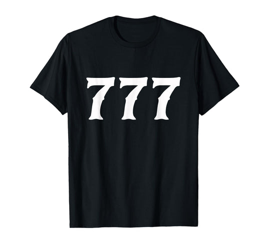 777 Numerology Spiritual Personal Number 777 Angel Number T-Shirt