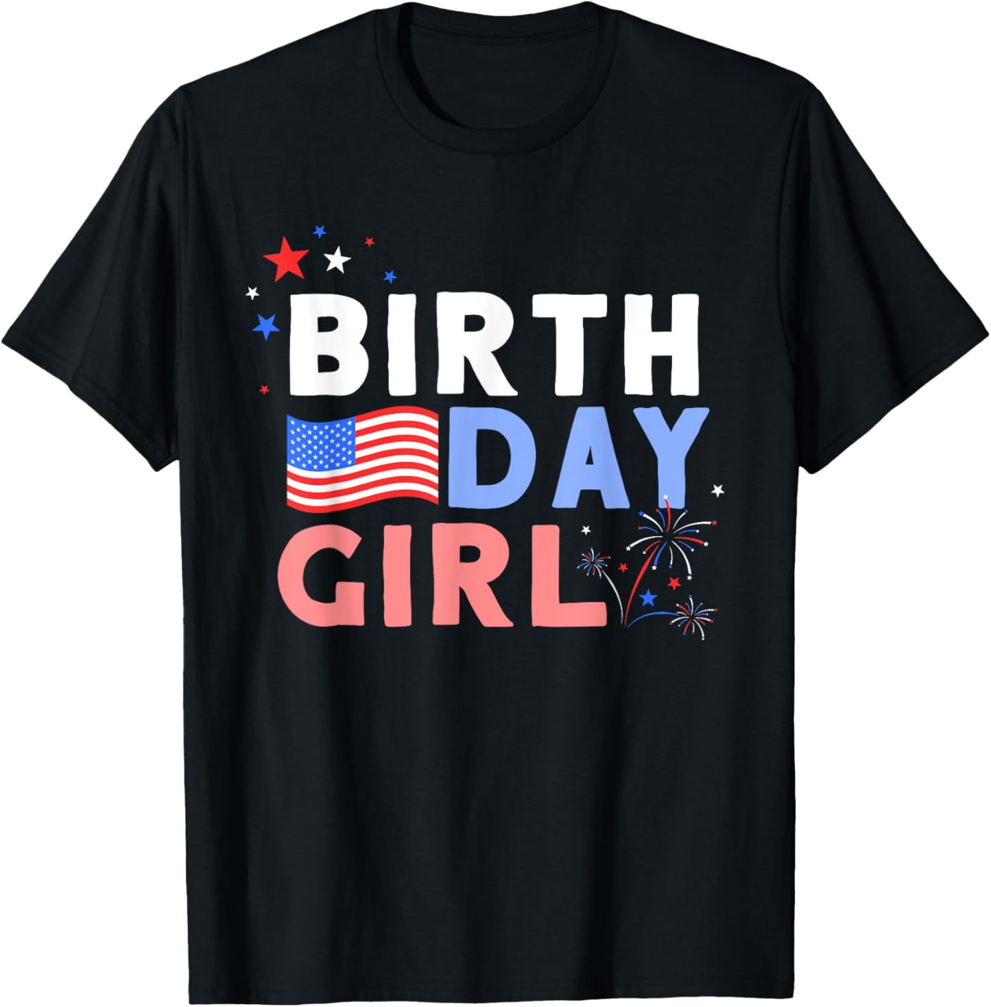 Cute It's My Birthday 4th of July Design For Women T-Shirt