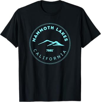 Mammoth Lakes California Mountain Town - Elevated CA Skiing T-Shirt