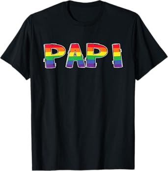 LGBT Pride Rainbow Daddy Papi Matching Family T-Shirt