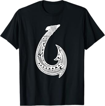 Tribal Hawaiian Fish Hook Pacific Islander Hawaiian Design T-Shirt