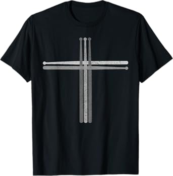 Christian Drummer - Drum Sticks Cross Gift T-Shirt