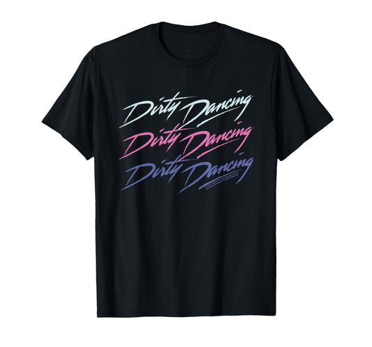 Dirty Dancing Classic Trio Text Logo T-Shirt