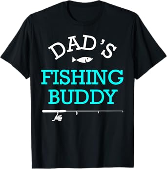 Dads Fishing Buddy Cute Kids Gift T-Shirt