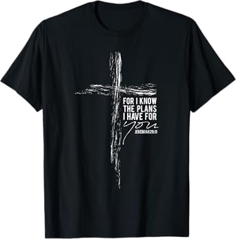 Jeremiah 29:11 Christian Cross Gifts Men Women Wife Husband T-Shirt