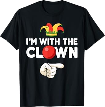 Im with the clown matching partner couple costume halloween T-Shirt
