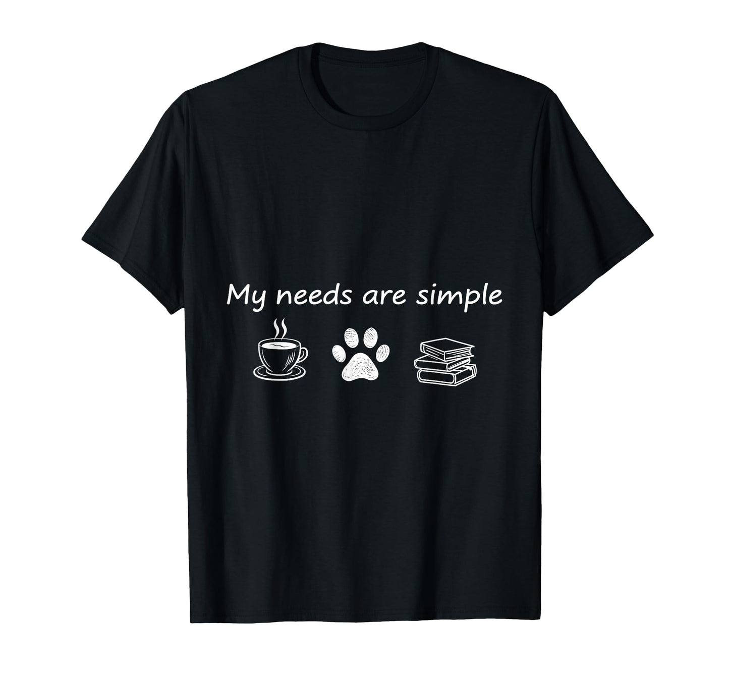 book lovers dog and coffee and dogs coffee and books T-Shirt for Men Women