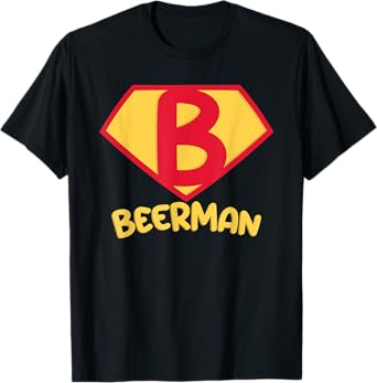 Beerman Superhero Alcoholic Beer Drinking Beer Drinker T-Shirt