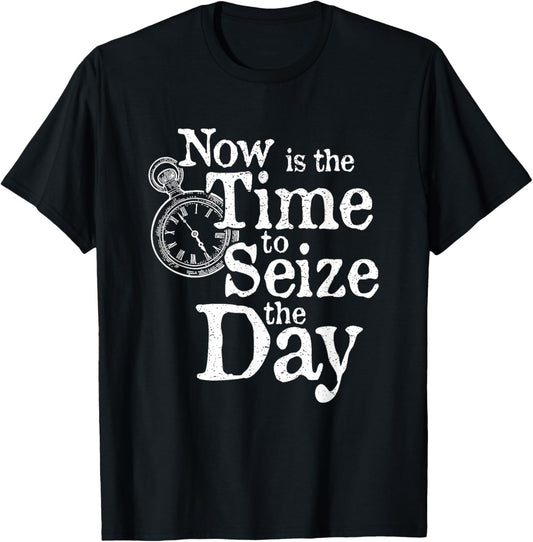 Back To School Seize The Day Motivational Quote Inspirational Teacher T-shirt by TeeBrew