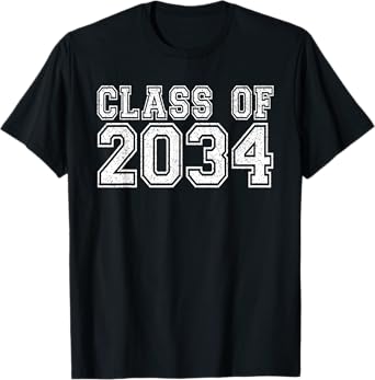 Class Of 2034 Graduate Shirts for Men Women Funny Graduation T-Shirt