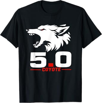 5.0 Coyote Distressed Gift Idea For Adorable Animals Lovers T-Shirt