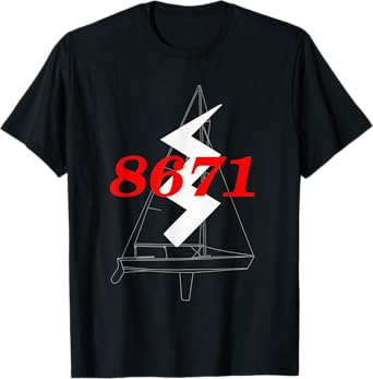 Classic Woody Lightning Sailboat #8671 T-Shirt