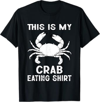 Funny This Is My Crab Eating Shirt Red Crab Crabbing Foodie T-Shirt