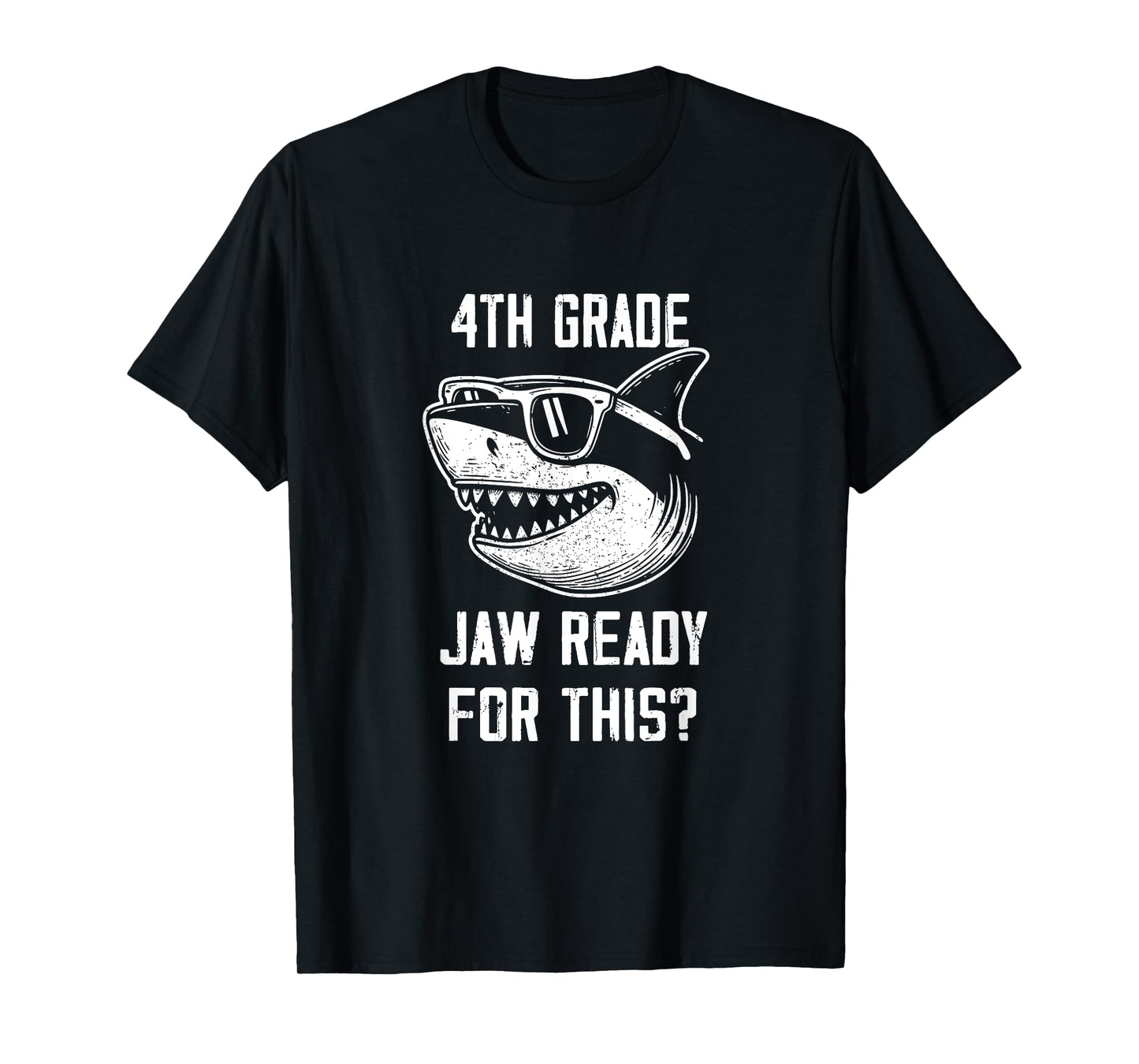 4th Grade Jaw Ready For This Kids Shark Ocean Wildlife T-Shirt
