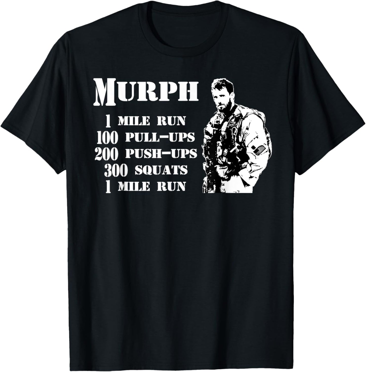Murph Workout Exercise Challenge Patriotic WOD Gift T-Shirt T-Shirt