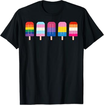 LGBT Rainbow Ice Cream LGBTQ Pride T-Shirt for Men Women Kids