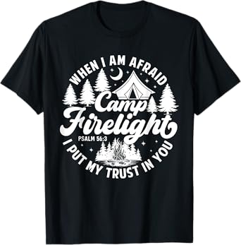 Camp Firelight Vacation Bible School Christian Summer Camp T-Shirt
