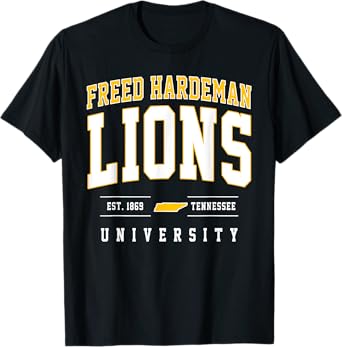 Freed-Hardeman University Lions Arch Vintage Design Men T-Shirt
