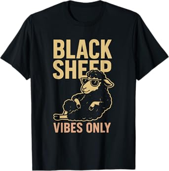 Funny Black Sheep Cousin Quirky Family Outcast Humor T-Shirt