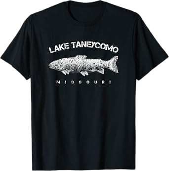 Lake Taneycomo Trout Fishing Branson Missouri T-Shirt