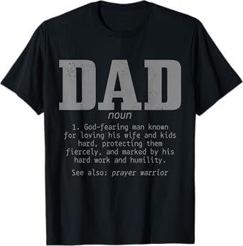 Christian Dad Religious Faith Bible Verse Father's Day T-Shirt