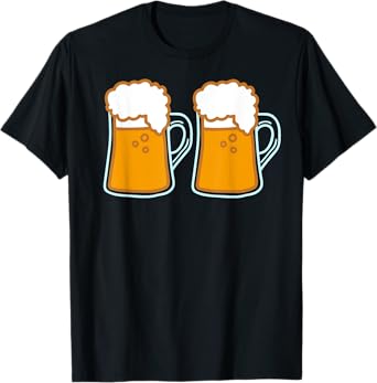 Oktoberfest Costume Beer Boobs Funny Halloween T-Shirt