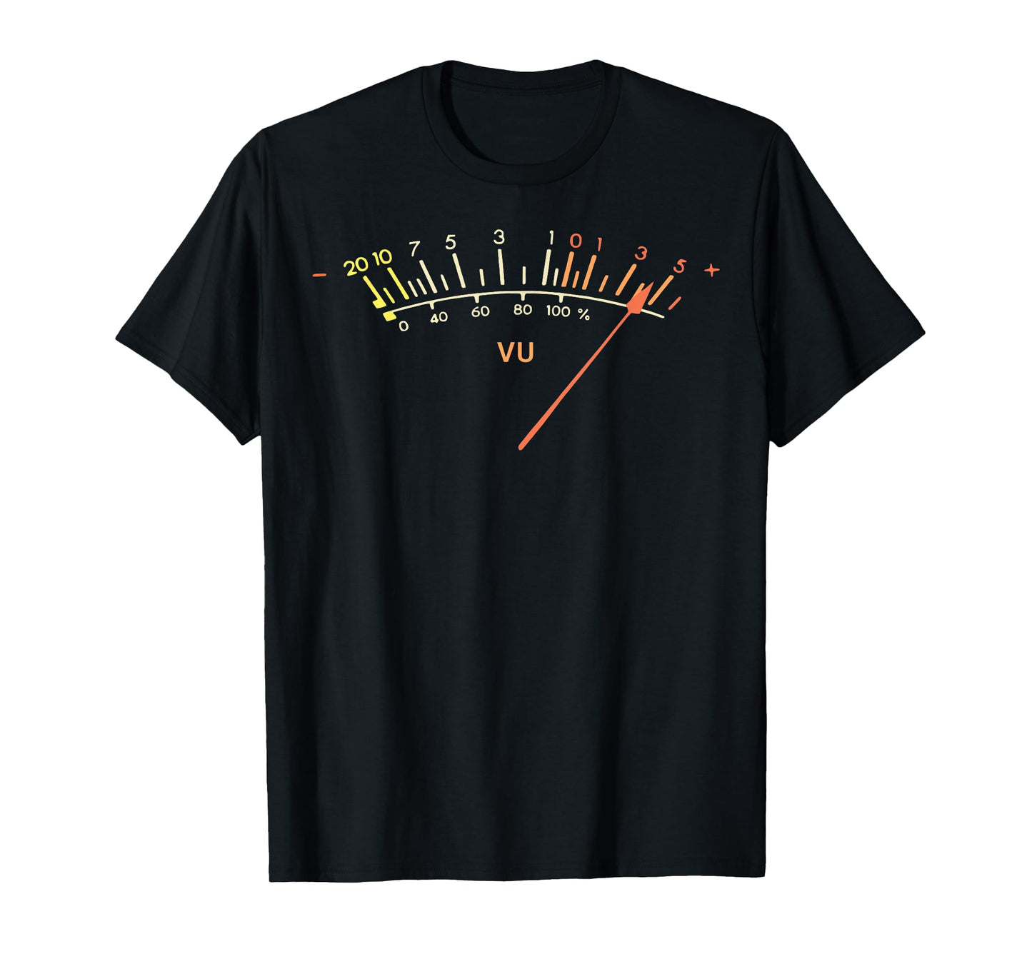 Retro VU Meter Hi-Fi Vintage Stereo Sound Audio Engineer T-Shirt