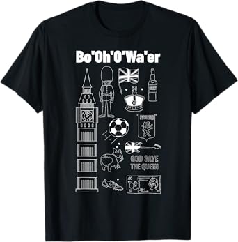 Funny Brit Gifts & British Accent Bottle Of Water T-Shirt