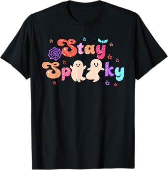 Spooky Season Cute Ghost Funny Halloween T-Shirt