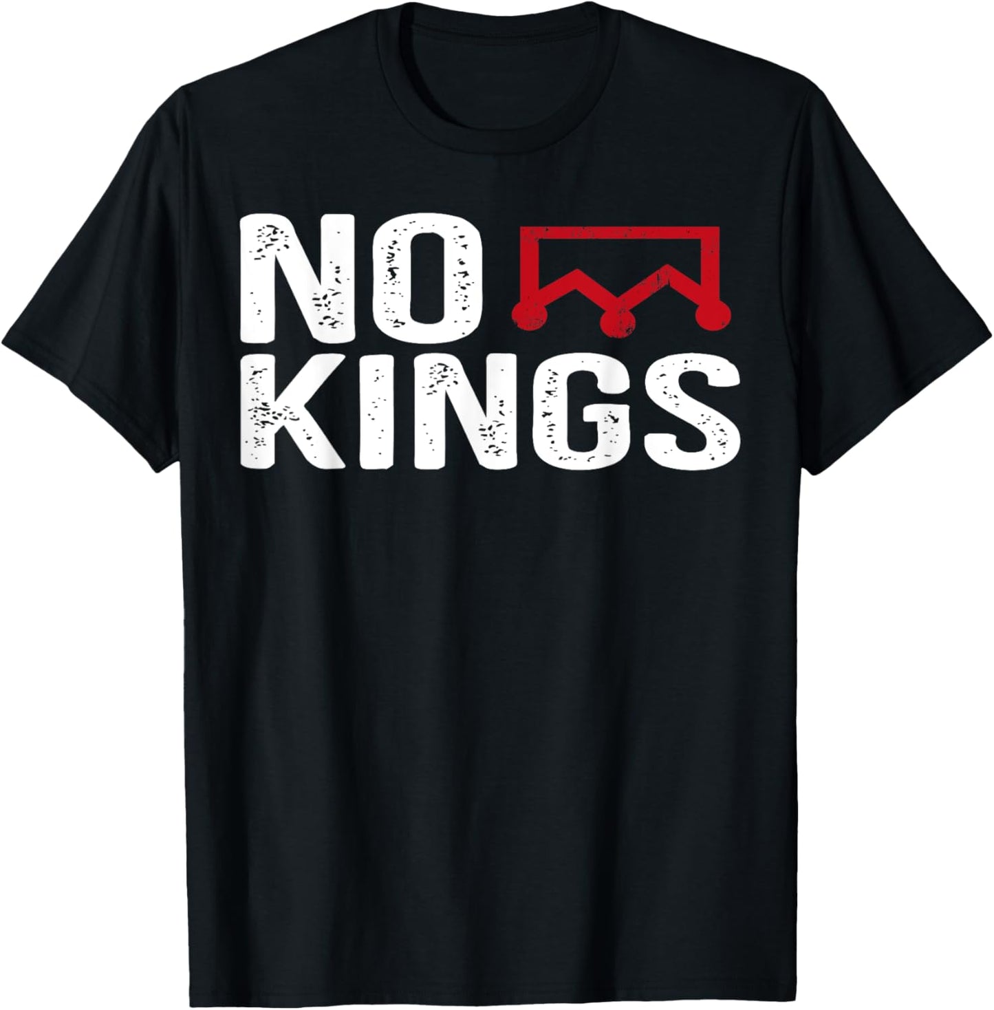 No Kings in America Flag Protest Save Democracy sign protest T-Shirt
