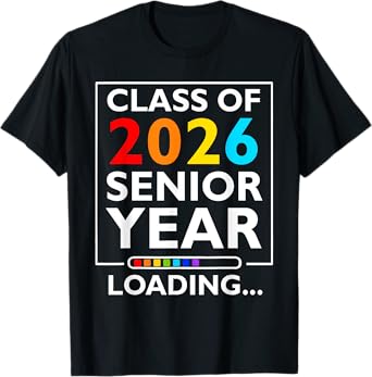 Graduation Senior Year Loading Funny Senior Class of 2026 T-Shirt