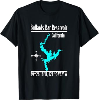 Modern Bullards Bar Reservoir - California T-Shirt