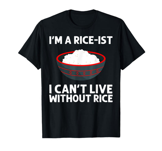 Funny Rice Art For Men Women Asian Chinese Filipino Food T-Shirt